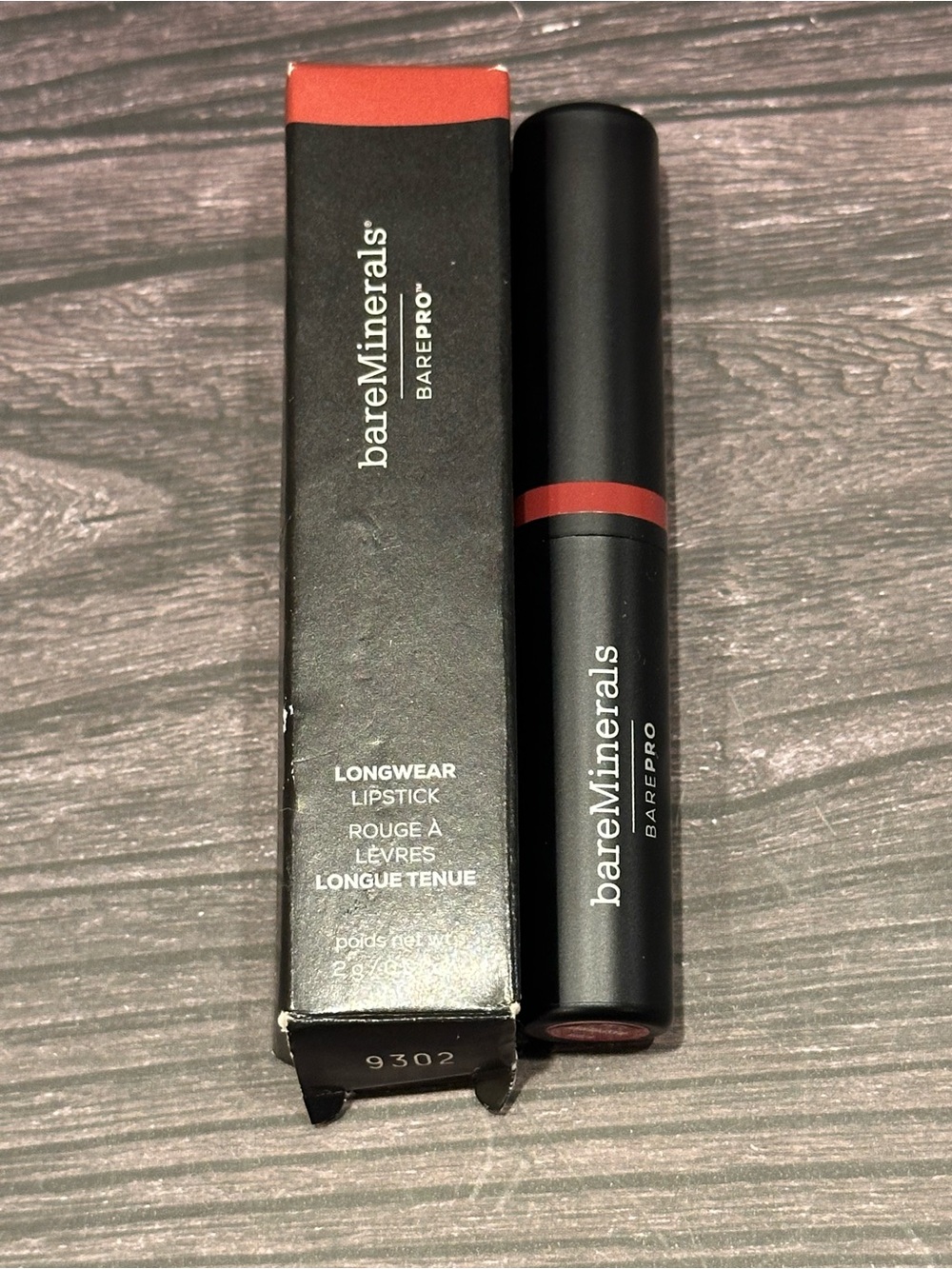 bareMinerals BAREPRO Matte Longwear Lipstick Raspberry 2g New In Box
